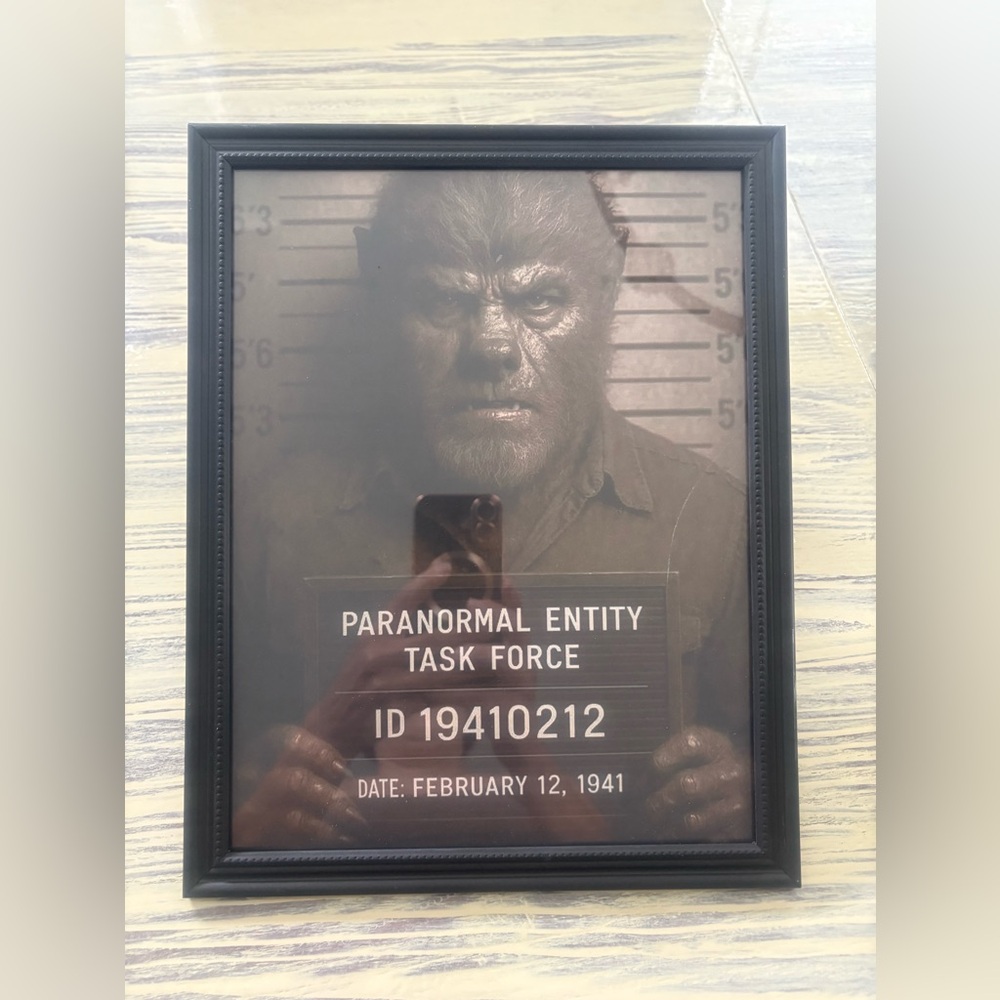 Wolfman Mugshot Wall Art Framed 8x10” print